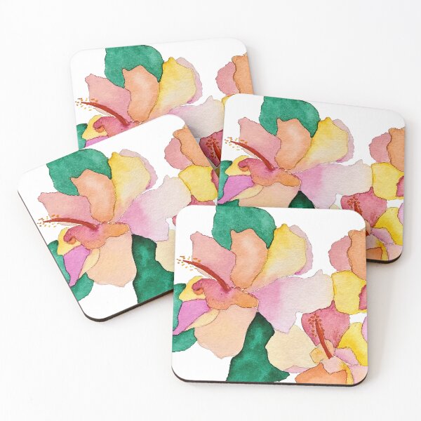 Item preview, Multicolor Hibiscus designed and sold by WallaceColor.