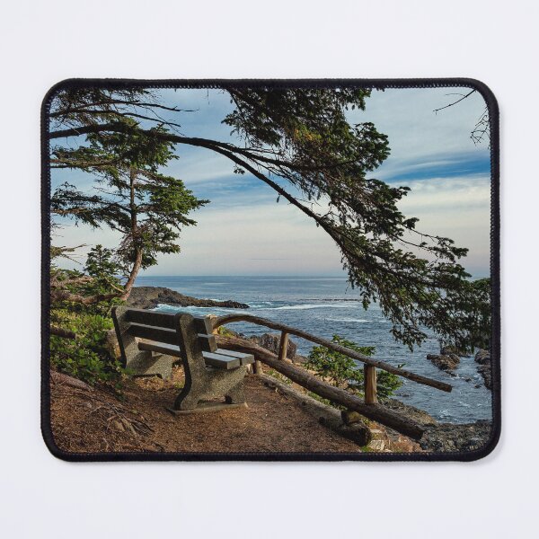 Item preview, Bench on the cliff over the seashore designed and sold by AlexLyubar.