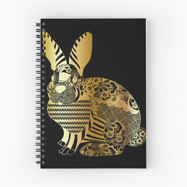Item preview, Rabbit flower gold designed and sold by MatildaWatson.