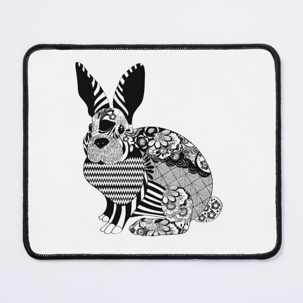 Item preview, Rabbit flower pattern designed and sold by MatildaWatson.