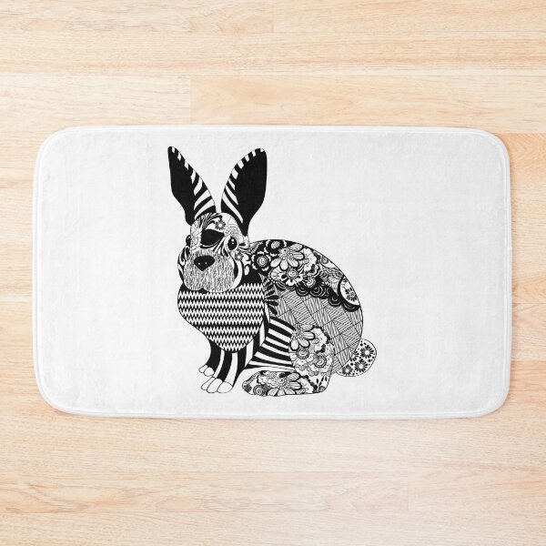 Item preview, Rabbit flower pattern designed and sold by MatildaWatson.