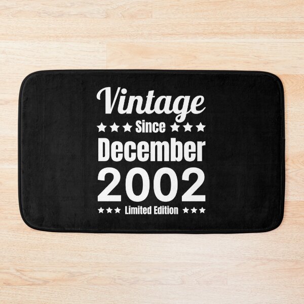 Item preview, Vintage Since December 2002 - Black White Retro Typography | Born In 2002 designed and sold by Delandor.