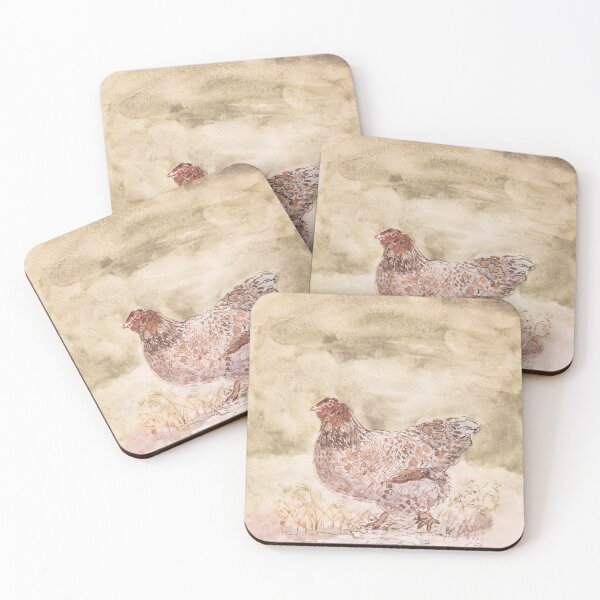 Item preview, Blue Laced Red Wyandotte Watercolor in Neutral designed and sold by TurnipWilson.