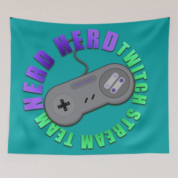Item preview, Nerd Herd - Controller Teal/Purple designed and sold by Nerd-Herd-Team.