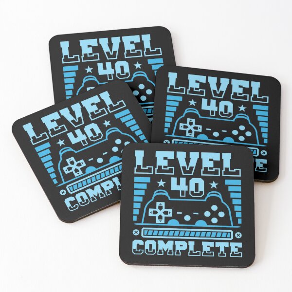 Item preview, Level 40 Complete 40th Birthday Video Gamer Gift designed and sold by Jordy Littel.