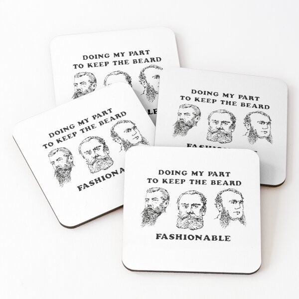 Item preview, Cool Beard Vintage Hipster Barber With Saying Moustache Pun Humor  designed and sold by poolbar.