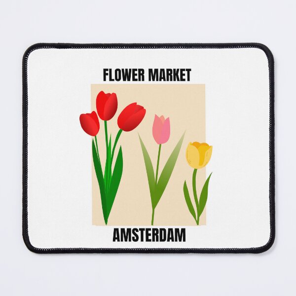 Item preview, Tulip Flower Market Amsterdam-Vintage  Floral Abstract  designed and sold by Tamas Das.