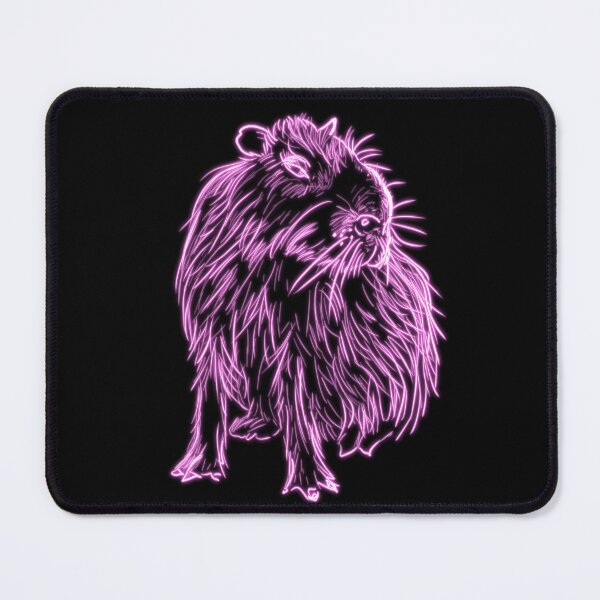 Item preview, Neon Pink Glowing Capybara designed and sold by nimreninmu.