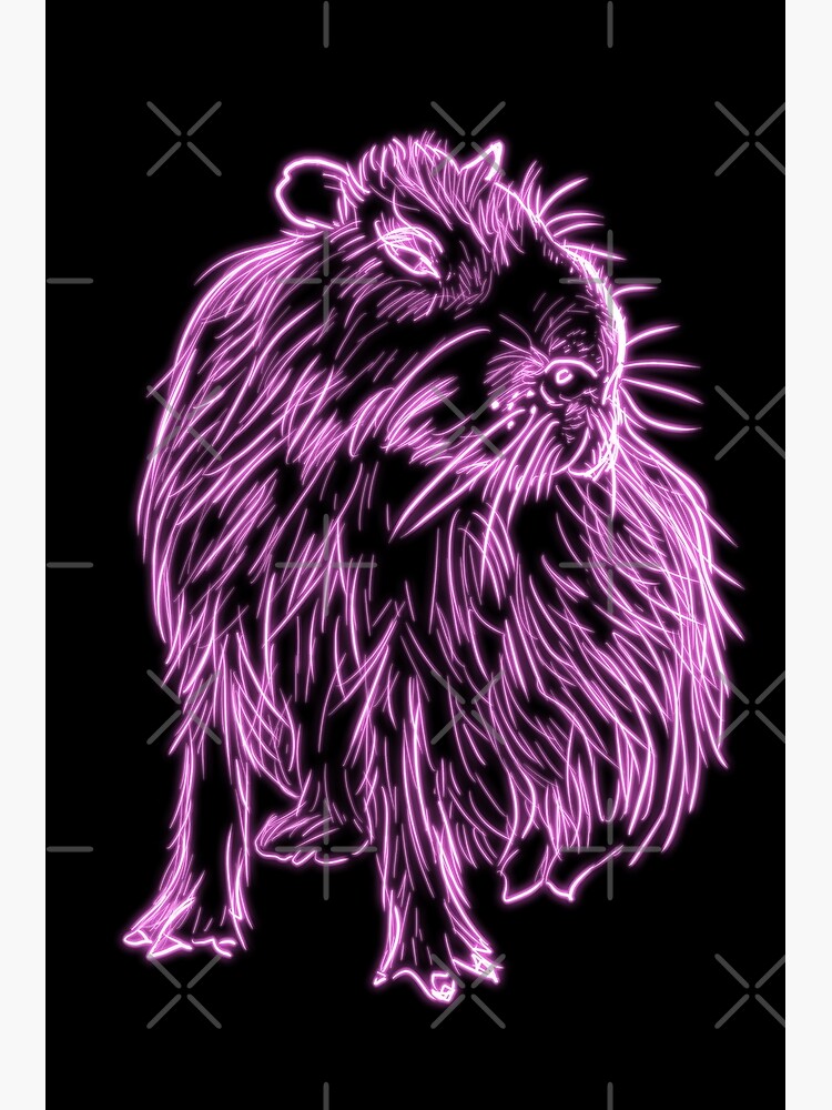 "Neon Pink Glowing Capybara" Poster for Sale by nimreninmu | Redbubble