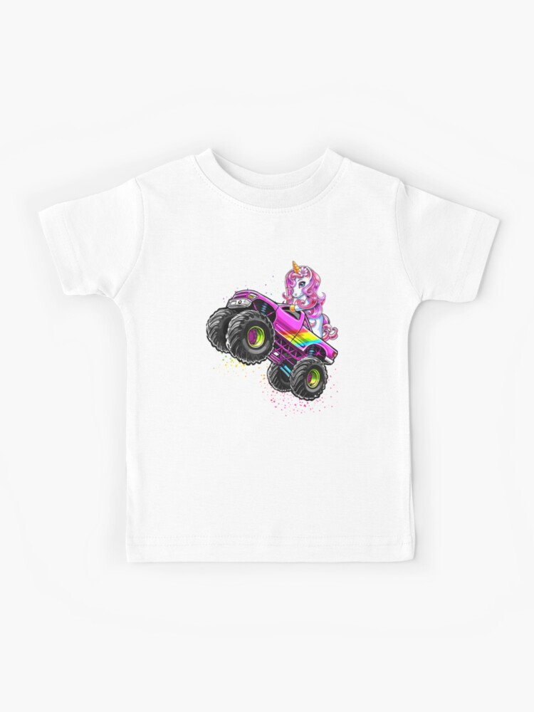 Unicorn Monster Truck Girl Kids Birthday Party T-Shirt Unicorn Monster Truck Girl Kids Birthday Party T-Shirt