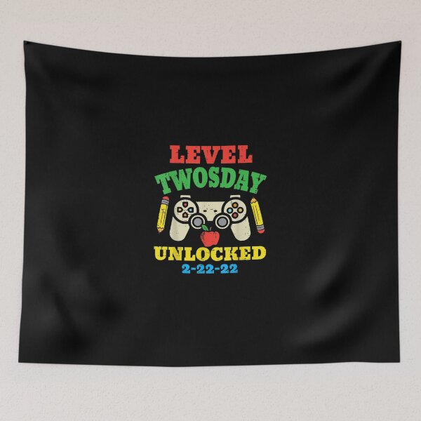 Item preview, Level Twosday Unlocked 2-22-22 Gamer Twos Day 2022 Boys T-Shirt designed and sold by DernWalbert.