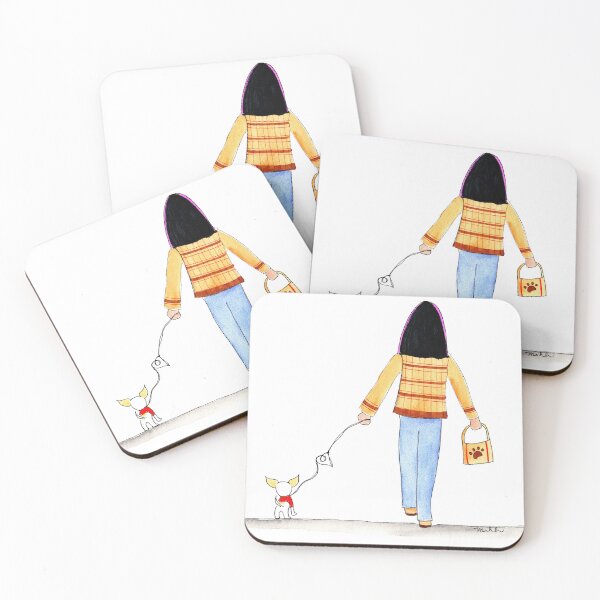 Item preview, Dogwalk with Eva & Mahli designed and sold by Mahli's  Artful Whimsy.
