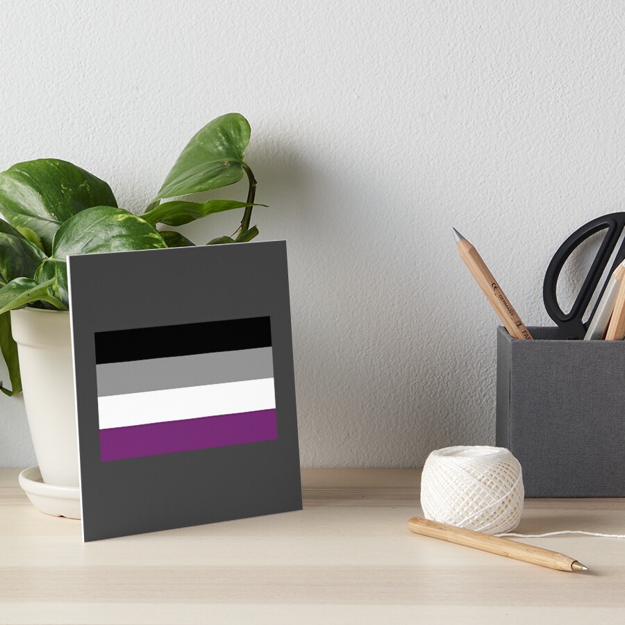 Asexual Pride Flag Aro Ace Demi Gray Sexual Art Board Print By 