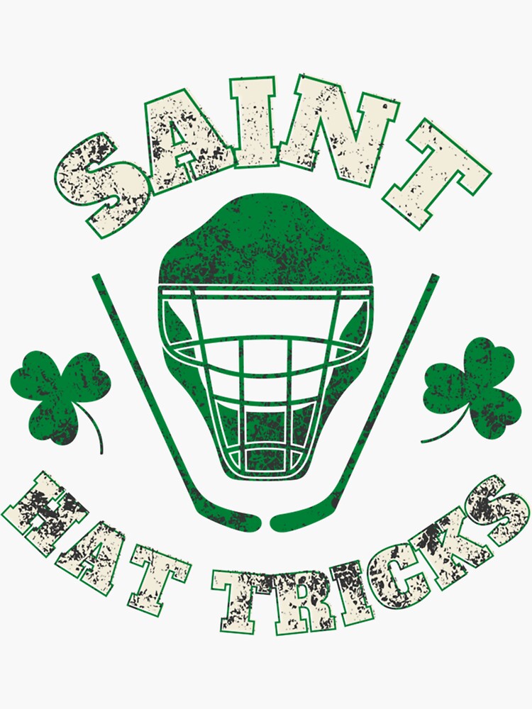 Saint Hattrick St Patrick's Day Hockey Hat Tricks Boys Men T-Shirt Saint Hattrick St Patrick's Day Hockey Hat Tricks Boys Men T-Shirt