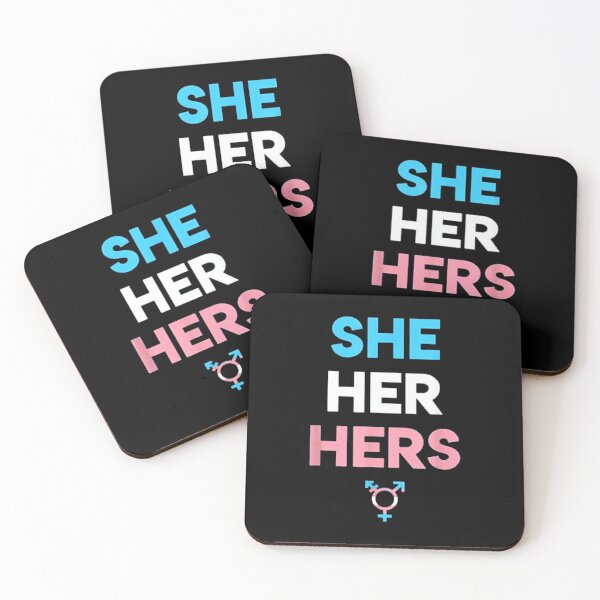 Item preview, She Her Hers - Símbolo transgénero del orgullo MTF designed and sold by Jordy Littel.