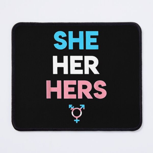 Aperçu de l'œuvre She Her Hers - Symbole transgenre MTF Pride créée et vendue par Jordy Littel.