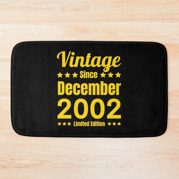 Item preview, Vintage Since December 2002 - Black Gold Retro Typography | Born In 2002 designed and sold by Delandor.