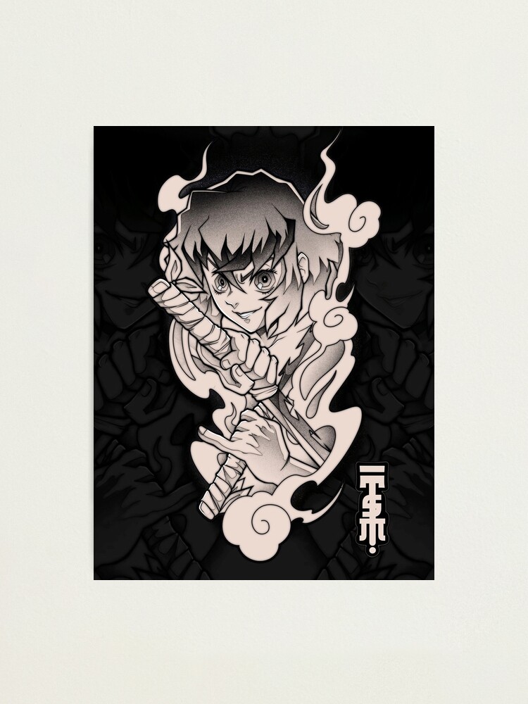 Inosuke Hashibira Kimetsu No Yaiba Photographic Print By Raynagellner Redbubble