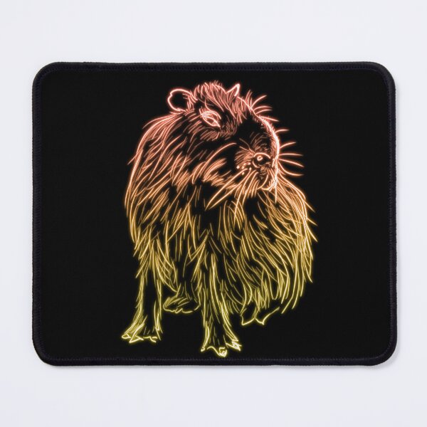 Item preview, Orange and Yellow Neon Glow Capybara designed and sold by nimreninmu.