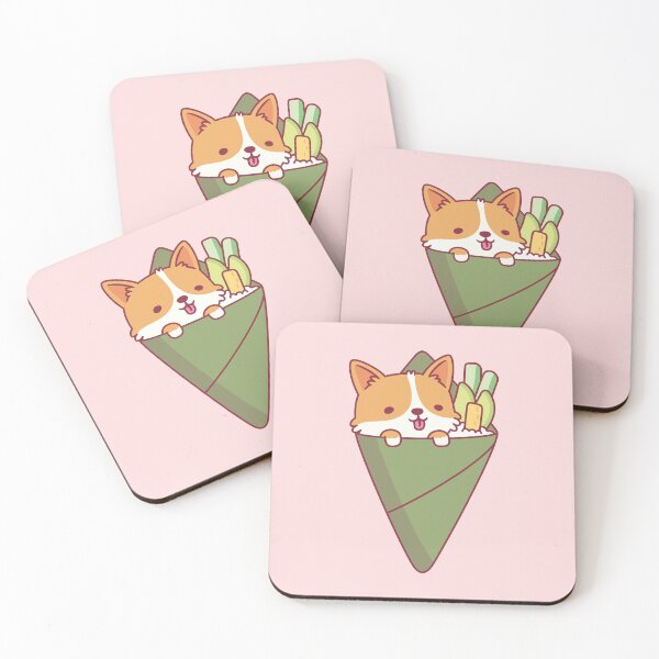 Item preview, Cute Corgi Temaki Sushi designed and sold by rustydoodle.