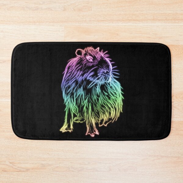 Item preview, Neon Rainbow Glowing Capybara designed and sold by nimreninmu.