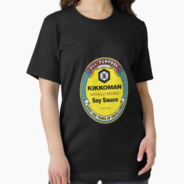 Item preview, All Purpose Kikkoman Soy Sauce Print Design Men&x27;s Ideal Short Sleeve Black Funny Cotton T-Shirt designed and sold by MaksimVukicevic.