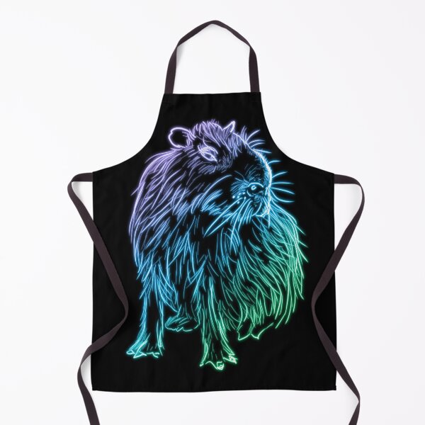 Item preview, Purple, Blue, and Green Glowing Neon Capybara designed and sold by nimreninmu.