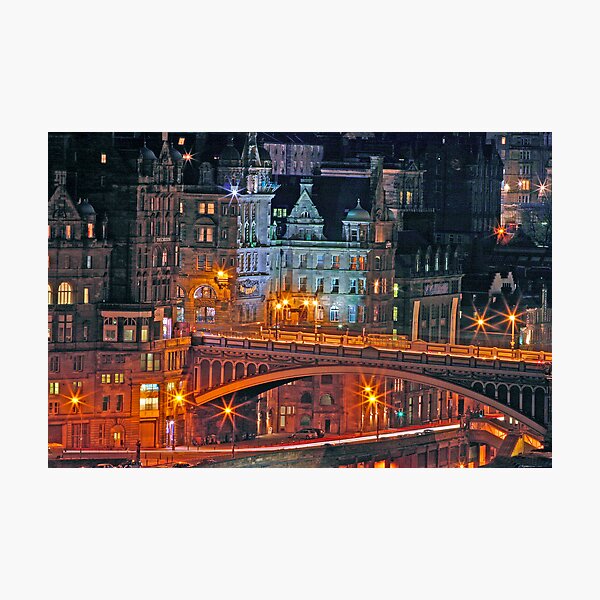 "Olde World Edinburgh City" Photographic Print