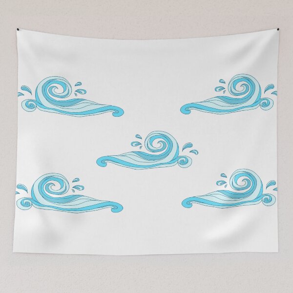 Item preview, Blue ocean waves designed and sold by Anvin Peeter.