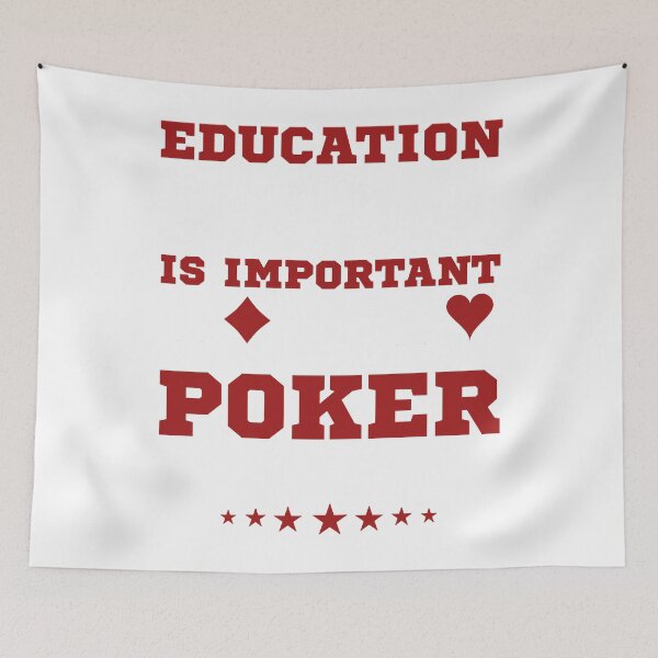 Item preview, Education is important but Poker is importanter Cap designed and sold by fallonwilli.