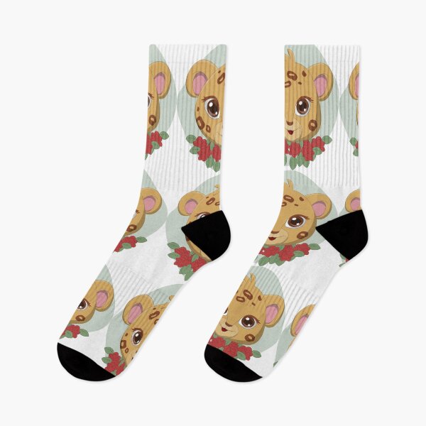 Item preview, Cute Leopard cartoon with flowers. designed and sold by Kanchan1987.