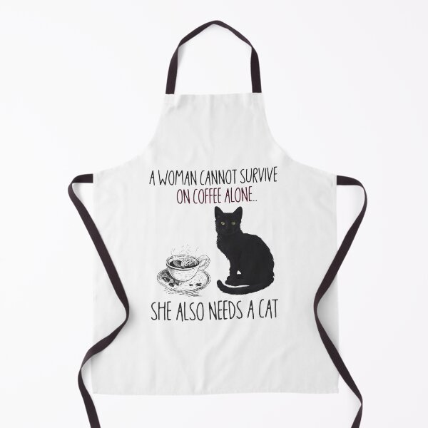 Item preview, A Woman Cannot Survive On Coffee Alone She Also Needs A Cat Cat Lover designed and sold by Riewans82.
