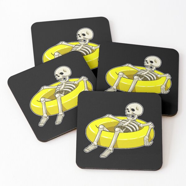 Item preview, Skeleton At Swimming With Swim Ring Classic T-Shirt designed and sold by madisonbau.