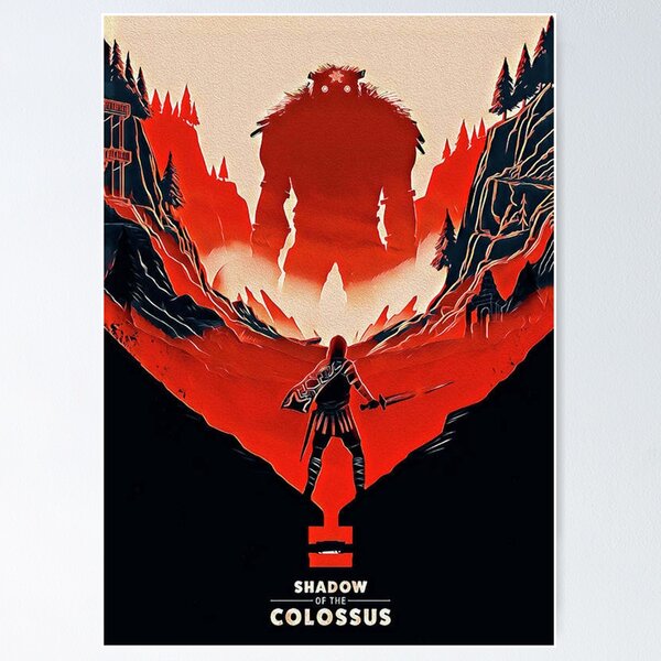 Shadow Of The Colossus - Key Art Poster Emoldurado, Quadro em