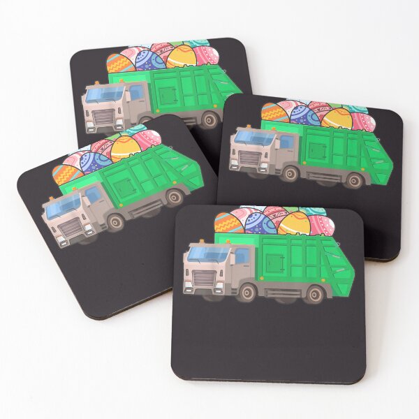 Item preview, Garbage Truck Carrying Easter Egg Happy Easter Garbage Truck designed and sold by RobertVandivier.
