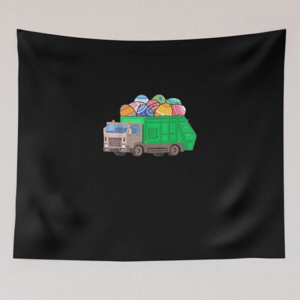 Item preview, Garbage Truck Carrying Easter Egg Happy Easter Garbage Truck designed and sold by RobertVandivier.