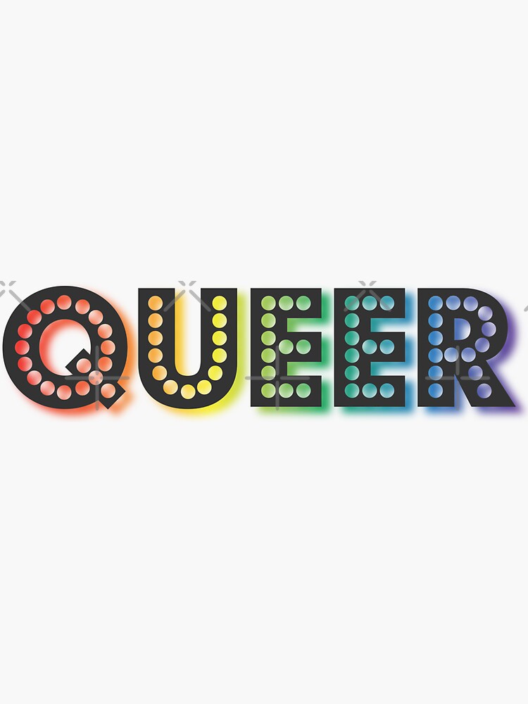 Queer Rainbow Slang Sticker For Sale By Lazarusheart Redbubble 2590