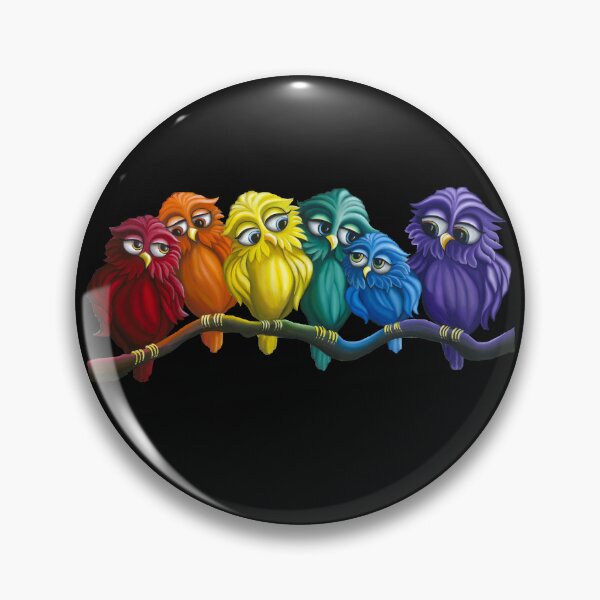 Item preview, Rainbow Owls  designed and sold by thaddeus-art.