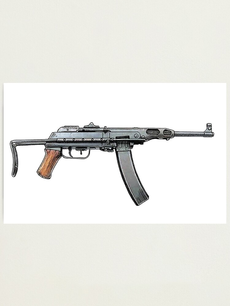 K50m Vietnamese Submachine Gun Photographic Print For Sale By King Damien Redbubble 