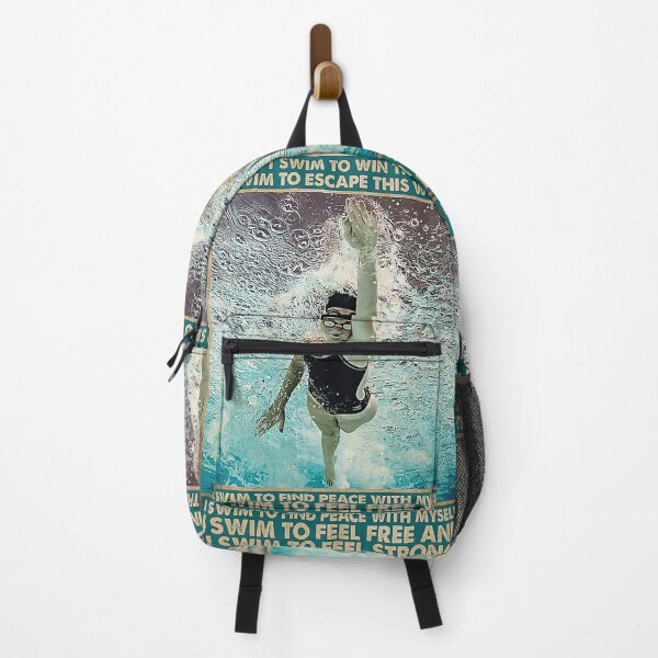 Item preview, Swimming I don't swim to win the races i swim to escape this world i swim to find peace with myself i swim to feel free and i swim to feel strong designed and sold by SaoirseNeid.
