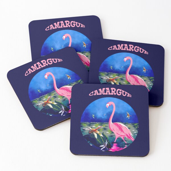 Artikelvorschau, Camargue-Rosa-Flamingo-Kreis entworfen und verkauft von Astralia.