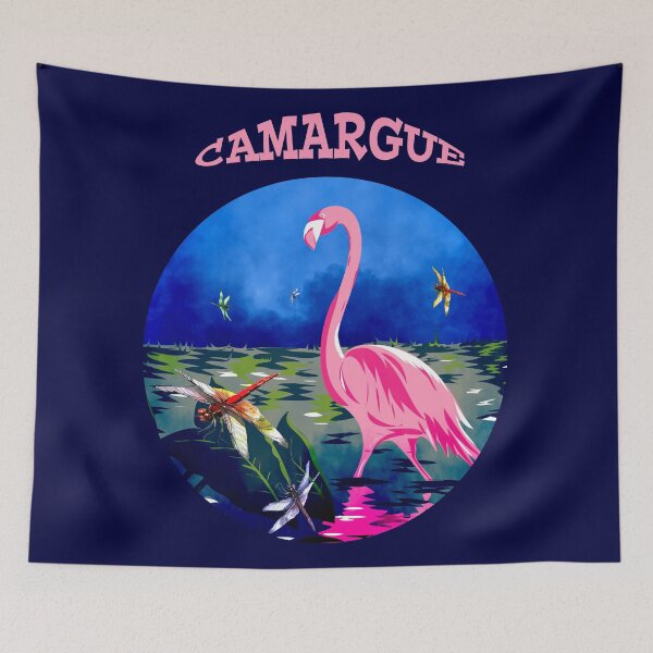 Item preview, Camargue pink flamingo circle designed and sold by Astralia.