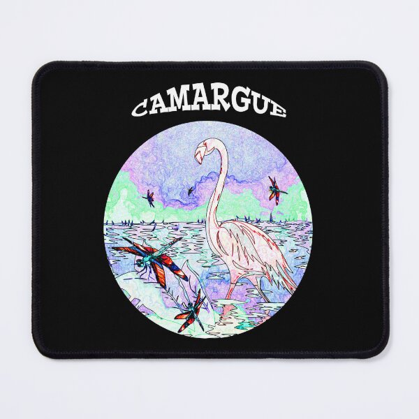 Item preview, Camargue pink flamingo circle watercolor designed and sold by Astralia.