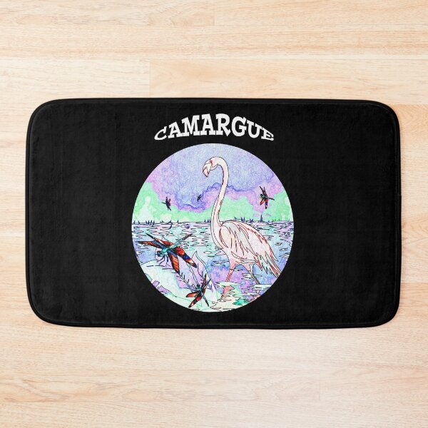Item preview, Camargue pink flamingo circle watercolor designed and sold by Astralia.