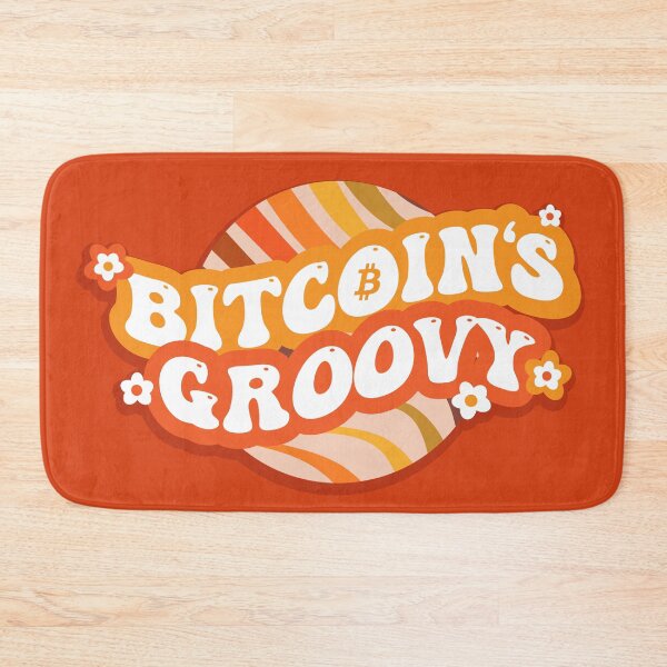 Item preview, Bitcoin's Groovy (Funky Retro Crypto Type Design) designed and sold by Digi-Drifterz.
