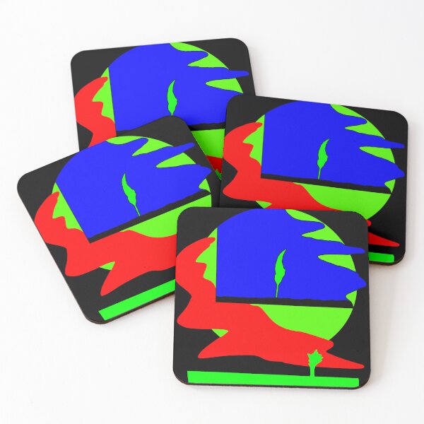 Item preview, Azul Rojo Verde Never Wander Diseño e ilustración designed and sold by Optimized.