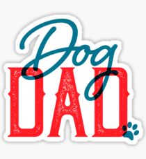 Dog Dad - Red Sticker