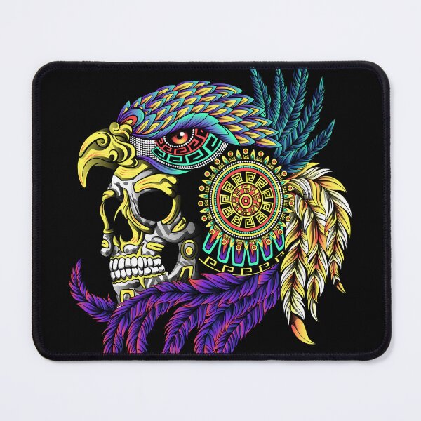 Item preview, skull eagle warrior aztec designed and sold by cat poe.