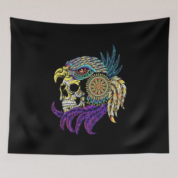 Item preview, skull eagle warrior aztec designed and sold by cat poe.