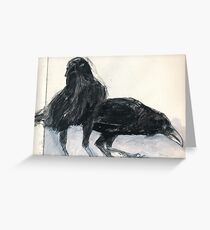 Australian Raven2 Greeting Card